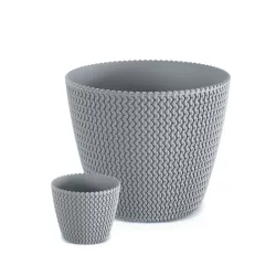Virágcserép 128 mm Kőszürke SPLOFY Prosperplast