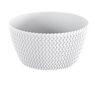 Virágcserép 236 mm Fehér misa SPLOFY Prosperplast