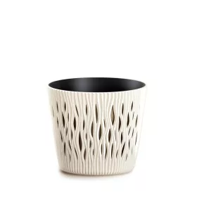 Virágcserép 128 x 111 mm Krém SANDY ROUND Prosperplast