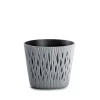 Virágcserép 128 mm Antracit SANDY ROUND Prosperplast