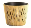 Virágcserép 158 mm Mustár SANDY ROUND Prosperplast