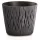 Virágcserép 189 mm Antracit SANDY ROUND Prosperplast