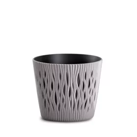 Virágcserép 225 x192 mm Mokka SANDY ROUND Prosperplast