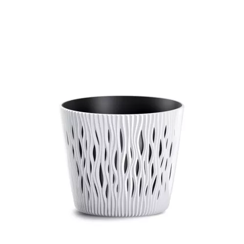 Virágcserép 262 x 222 mm Fehér SANDY ROUND Prosperplast