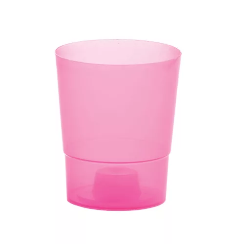 Virágcserép 125x147 mm Átlátszó pink COUBI Prosperplast