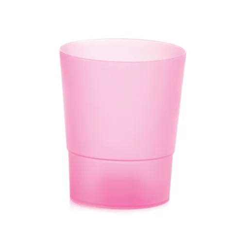 Virágcserép 125x147 mm Átlátszó matt pink COUBI Prosperplast
