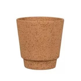Odense Struktur kerámia kaspó barnás terrakotta 15x15,5cm
