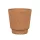 Odense Struktur kerámia kaspó barnás terrakotta 15x15,5cm