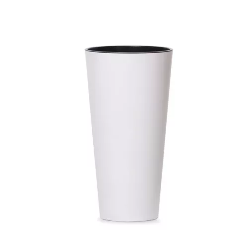 Virágcserép 150 Tubus Slim 2 in 1 150x150x286 mm Fehér Prosperplast