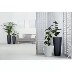   Virágcserép 150 Tubus Slim 2 in 1 150x150x286 mm Fehér Prosperplast