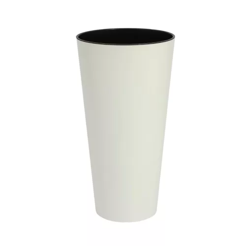 Virágcserép 250 Tubus Slim 2 in 1 250x250x476 mm Fehér Prosperplast