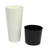 Virágcserép 250 Tubus Slim 2 in 1 250x250x476 mm Fehér Prosperplast