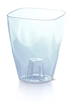 Virágcserép 132x132x165 mm Átlátszó COUBI Prosperplast