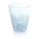 Virágcserép 132x132x165 mm Átlátszó COUBI Prosperplast