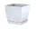 Virágcserép 135x135x124 mm Fehér COUBI Prosperplast