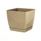 Virágcserép 240x240x220 mm Tejeskávé COUBI Prosperplast