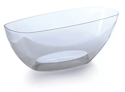Virágcserép 360x150x132 mm Átlátszó COUBI Prosperplast