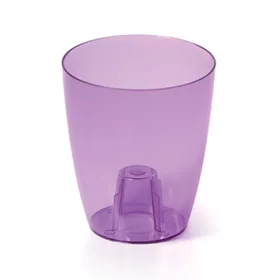 Virágcserép 132 mm Átlátszó Lila COUBI Prosperplast