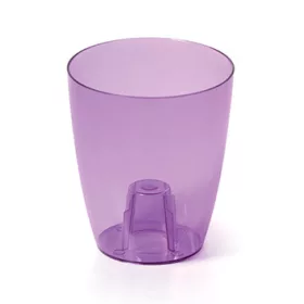 Virágcserép 160 mm Átlátszó Lila COUBI Prosperplast