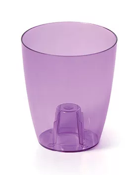 Virágcserép 160 mm Átlátszó Lila COUBI Prosperplast
