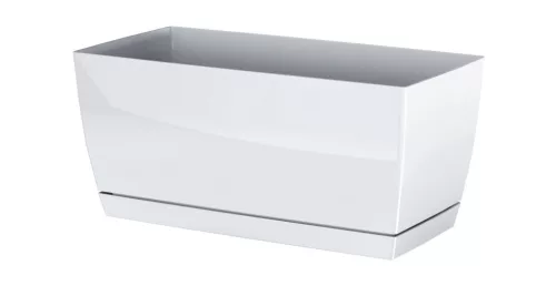 Virágcserép 290x142x136 mm Fehér Ültevényes COUBI Prosperplast