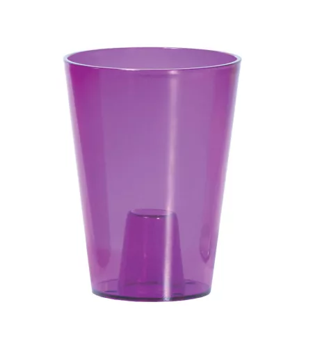 Virágcserép 130x170 mm Átlátszó Lila COUBI Prosperplast