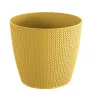 Virágcserép 128 mm Mustár WHEATY Prosperplast