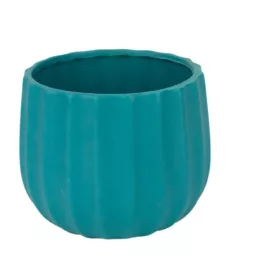 Deco kerámia  kaspó matt türkiz 10x 9,5cm
