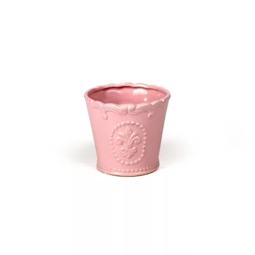 Bourbon kerámia kaspó rózsaszín 12,5x11cm