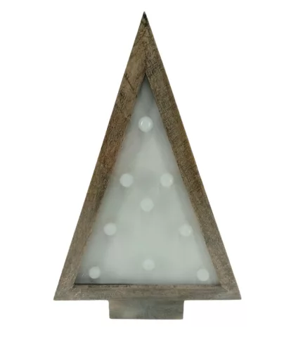 Fenyő világító 9 LED 22x33cm MDF