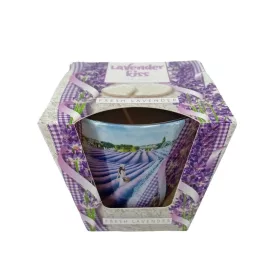  Bartek dekorált Fresh lavender illatos paraffin pohár 115 g