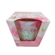 Bartek dekorált Powder pink Peony illatos paraffin pohár 115 g