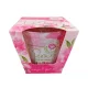 Bartek dekorált Royal pink Peony illatos paraffin pohár 115 g
