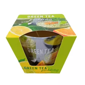 Bartek Green tea pudding illatos paraffin pohár 115 g
