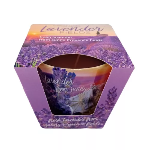 Bartek Lavender fields illatos paraffin pohár 115 g