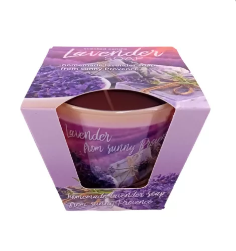 Bartek Lavender soap illatos paraffin pohár 115 g