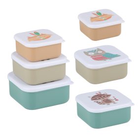 Uzsonnás doboz szett állatos 3 féle méret és minta
