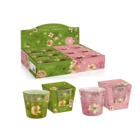   Bartek dekorált Floral garden Liminous green  illatos paraffin pohár 115 g