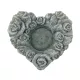 Beton Lapos virágos kőszív 19x12x4cm