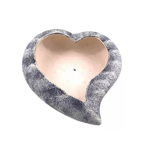 Kerámia szív tál óriás 26cm