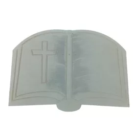   Kegyeleti dekoráció fa könyv kereszttel 30x 21.5cm (díszíteni)