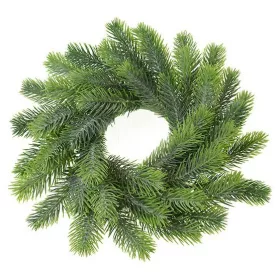 Koszorú selyemvirág fenyő 23cm zöld