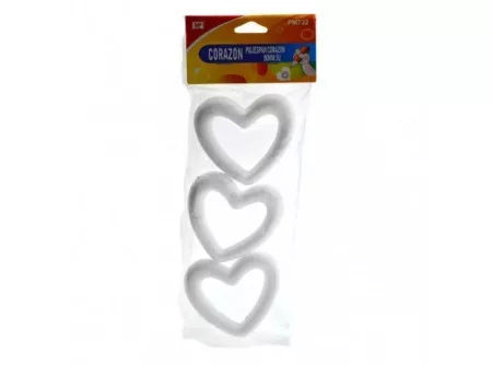 Hungarocell lyukas szív 7,5cm 3db/cs