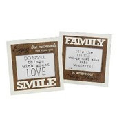 Képkeret 21x20cm MDF SMILE/FAMILY VINTAGE