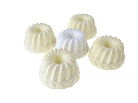 Dekor kuglóf 4x3cm 5db/cs sárga