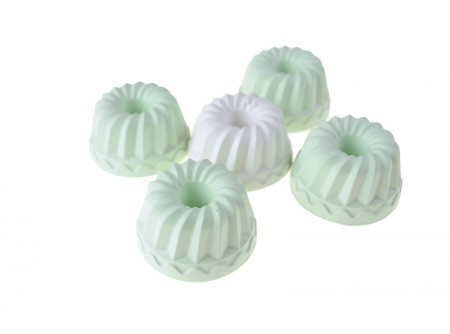 Dekor kuglóf 4x3cm 5db/cs zöld