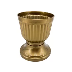 Tál plastik 14cm Gazon talpas magas arany (kegyeleti)