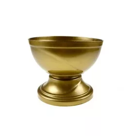 Tál plasztik 18cm talpas arany (kegyeleti)