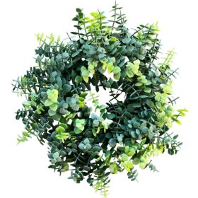 Koszorú selyemvirág eukaliptusz  24cm zöld
