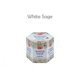   Backflow-lefelé áramló füstölő kúp White Sage 40db Hem